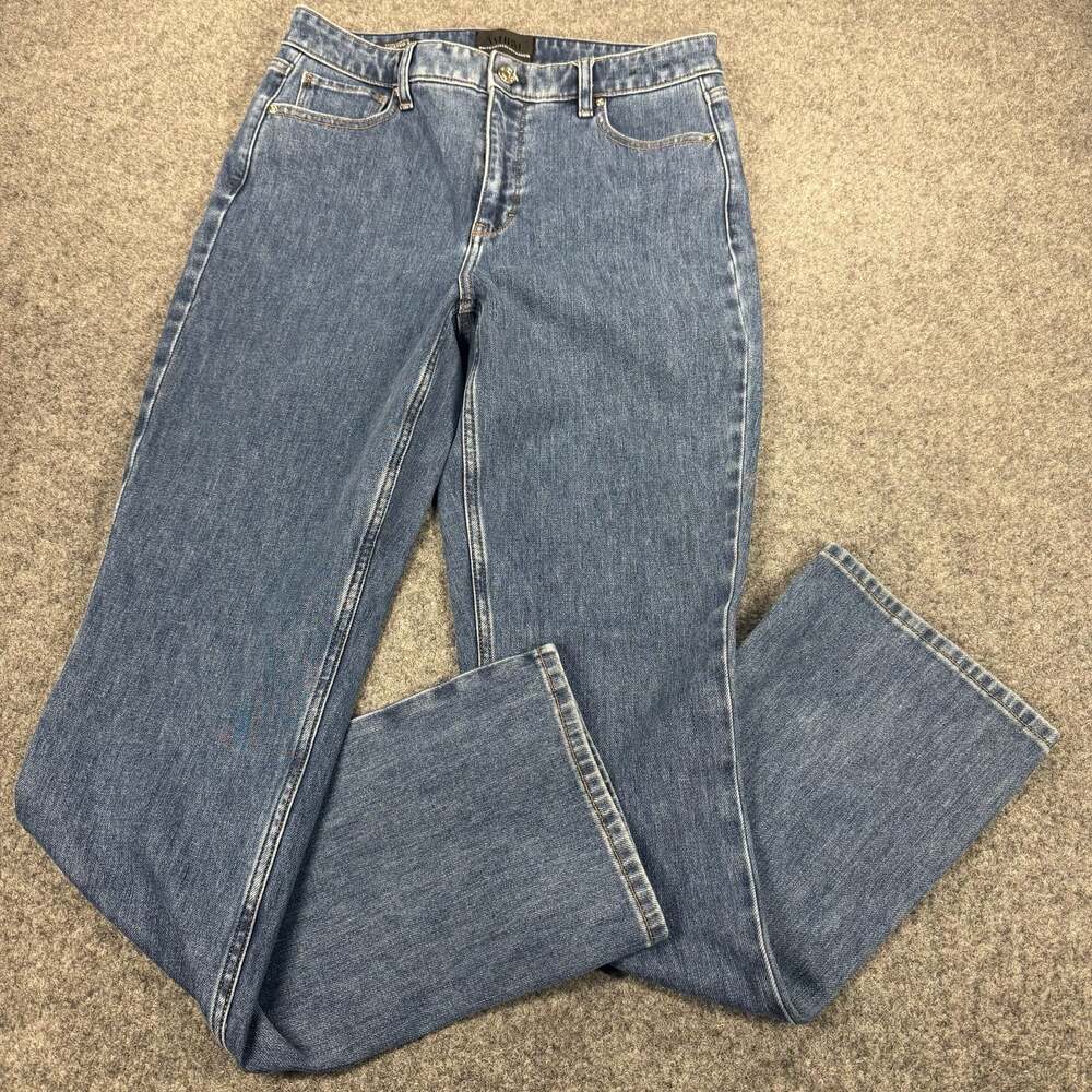 White House Black Market Extra High Rise Elongated Slim Jeans Size 6